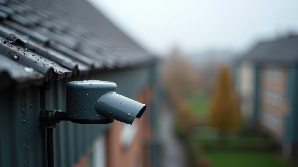 Vihmaandur korterelamute katusele paigaldatud